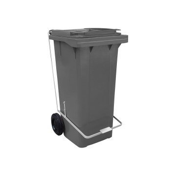 Contêiner Plástico Cinza com Pedal 120L
