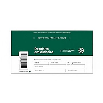 Envelope Depósito ATM Dinheiro Cresol CX 2.000UN