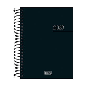 Agenda 2023 Tilibra Pepper Espiral Preta