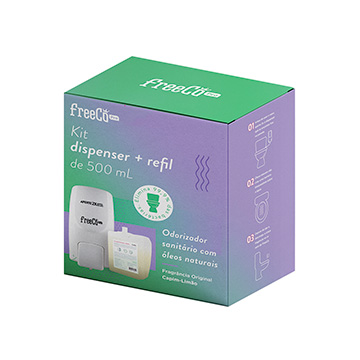 Dispenser FreêCo + Bloqueador de Odores Sanitários 500ml