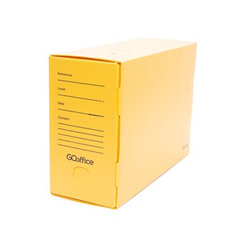 Arquivo Morto Go Office 350x135x245mm Amarelo 10UN