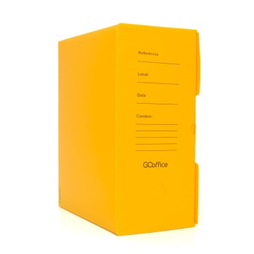 Arquivo Morto Go Office 380x175x300mm Amarelo 10UN