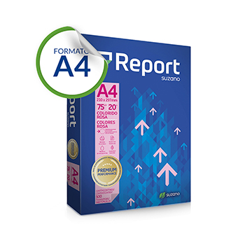 Papel Report A4 210x297mm Rosa 75g PCT 500fls