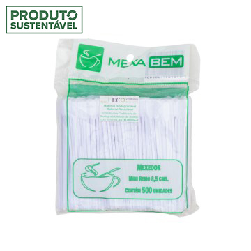 Mexedor de Café Mexa Bem Biodeg 8,5cm PCT 500UN