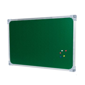 Quadro Avisos Go Office Superfície Feltro 120x90cm Alumínio
