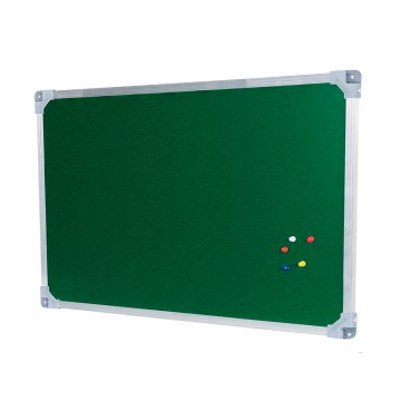 Quadro Avisos Go Office Superfície Feltro 90x60cm Alumínio