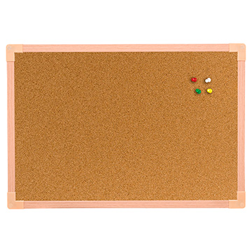 Quadro Avisos Go Office Superfície Cortiça 90x60cm Madeira