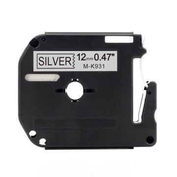 Fita Rotuladora Compatível GO Tech M-K931 12mm x 8m PTA/PT