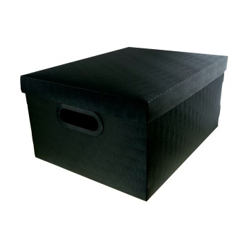 Caixa Organizadora Dello Linho 380x290x185mm Preta
