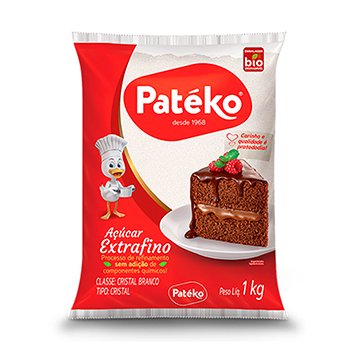 Açúcar Extra Fino Patéko 1kg