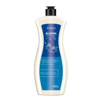Álcool Líquido Antisséptico 70° Impala 400ml