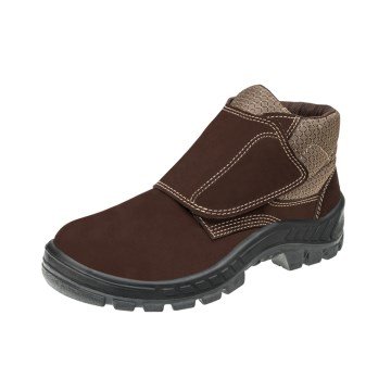 Botina Marluvas 50B26BP Marrom Velcro Bico Plástico 44