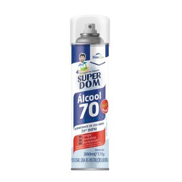 Álcool Aerossol 70° Super Dom 300ml