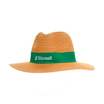 Chapéu Sicredi em Fibra Natural Masculino PCT 10UN