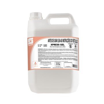 Álcool Gel 70° Spartan Xpress Gel 4,4kg