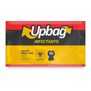 Saco para Lixo Infectante Reforçado Vermelho 15L 100UN