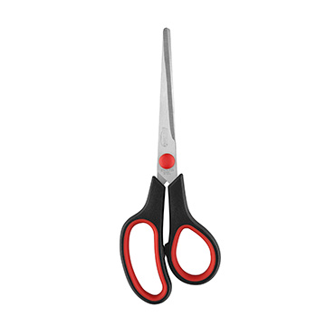 Tesoura 17cm Cabo Emborrachado Uso Geral
