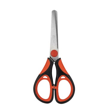 Tesoura Escolar BRW 13cm Cabo Emborrachado sem Ponta