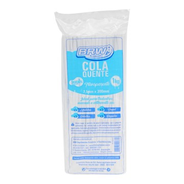 Refil Cola de Silicone BRW Hot Melt Fina PCT 1kg