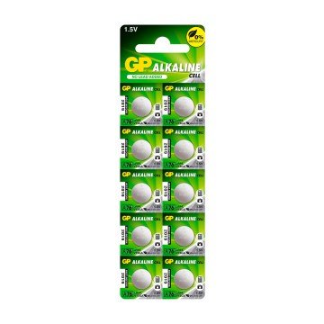 Bateria Alcalina Gp Batteries LR44 LR44-C10 1,5V 10UN