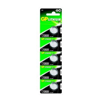 Bateria de Lítio Gp Batteries 3V CR2025-C5 5UN