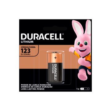 Bateria de Lítio Duracell CR 123 Metalico 3V