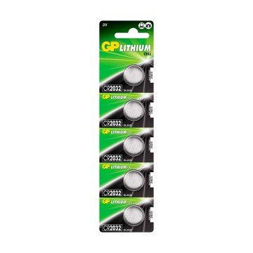 Bateria de Lítio Gp Batteries CR2032-C5 3V Moeda 5UN