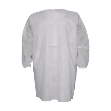 Jaleco Descartável TNT Branco M/L 30g Manga Longa PCT 10UN