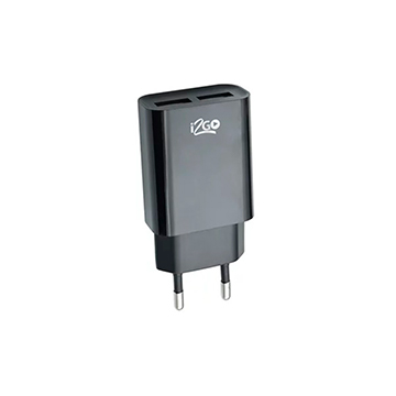 Carregador de Parede I2GO I2GWAL040 2 Saídas USB Preto