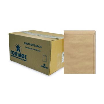 Envelope Saco Kraft Natural 240x340mm 80g CX 250UN