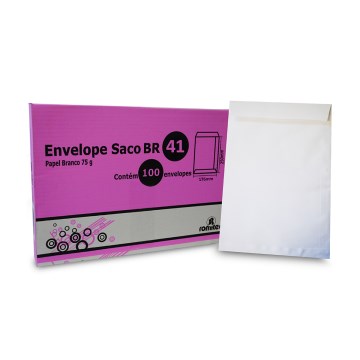 Envelope Saco Offset Branco 176x250mm PCT 100UN