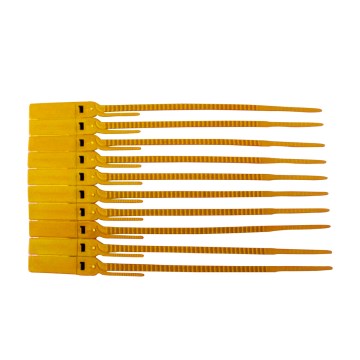 Lacre Escada Amarelo 16,8cm AF Num. Sequencial PCT 100UN