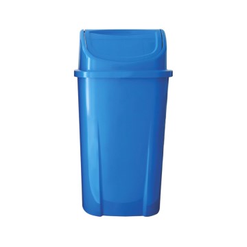 Lixeira Plástica Azul Basculante 60L
