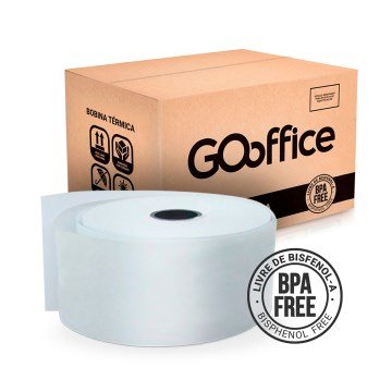Bobina Térmica Go Office BPA Free 80mmx300m 44g CX 4UN