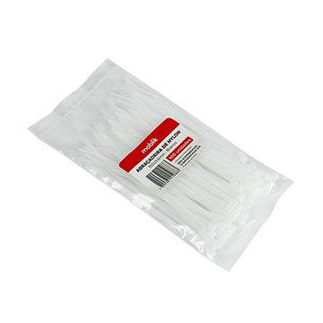 Abraçadeira de Nylon Moblik 150x3,6mm Branco PCT 100UN