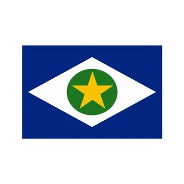 Bandeira do Estado do Mato Grosso 1,28 x 0,90M