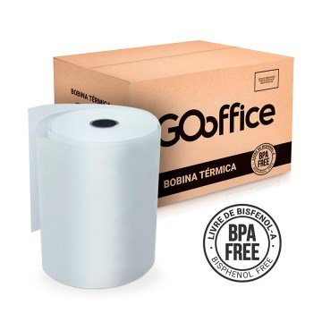 Bobina Térmica<(>&<)>#160;Go Office BPA Free 57mmx80m 44g CX 20UN