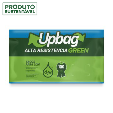Saco para Lixo Up Bag Green Oxibiodegradável Azul 110L 50UN