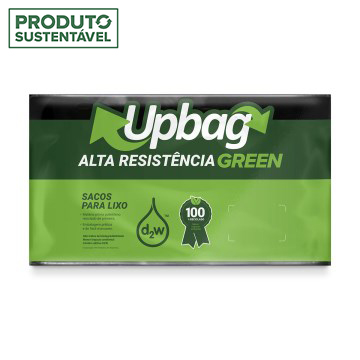 Saco para Lixo Up Bag Green Oxibiodegradável Preto 110L 50U