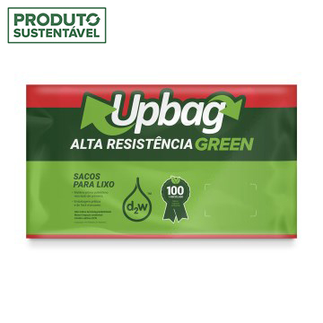 Saco para Lixo Up Bag Green Oxibiodegradável Vermelho 50L 5