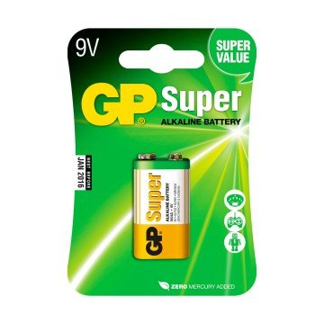 Bateria Alcalina 9V Gp Batteries 1604A-C1