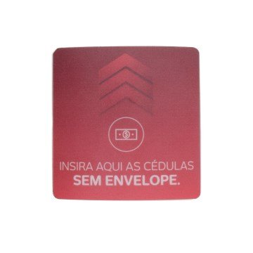 Adesivo Depósito Imediato Insira a Cédula Aqui