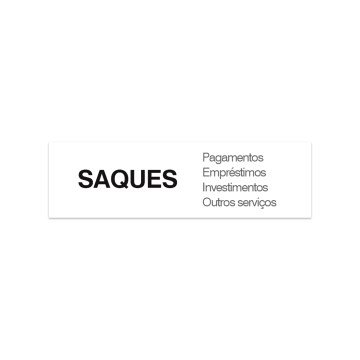 Adesivo Funções de Máquina Saques