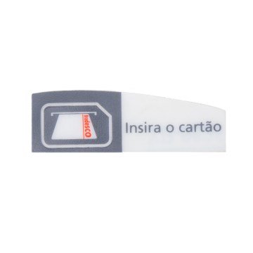 Adesivo Insira o Cartão e Retire-o