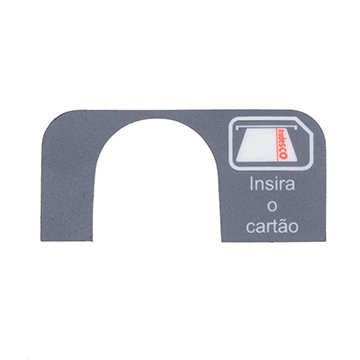 Adesivo Insira o Cartão NCR 6622 e 6646