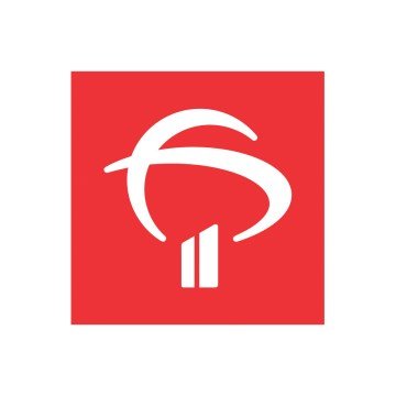 Adesivo Logo Bradesco Vermelho
