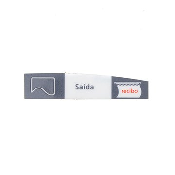 Adesivo Saída de Recibo NCR 6622 e 6646