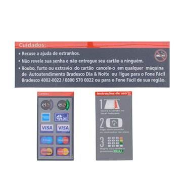 Kit Adesivos Painel Instruções para Mini Saque Expresso
