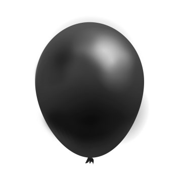 Balão de Látex 7 Preto PCT 50UN