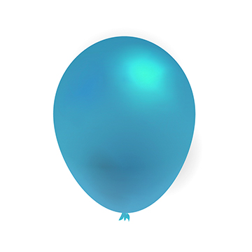 Balão de Látex 8 Azul Celeste PCT 50UN
